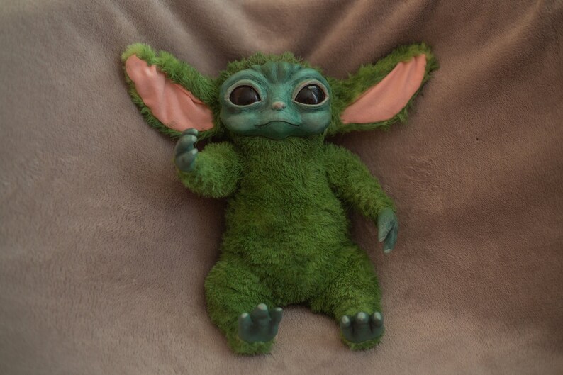 Grogu Baby Yoda Baby Master Art Doll OOAK Poseable Toy | Etsy