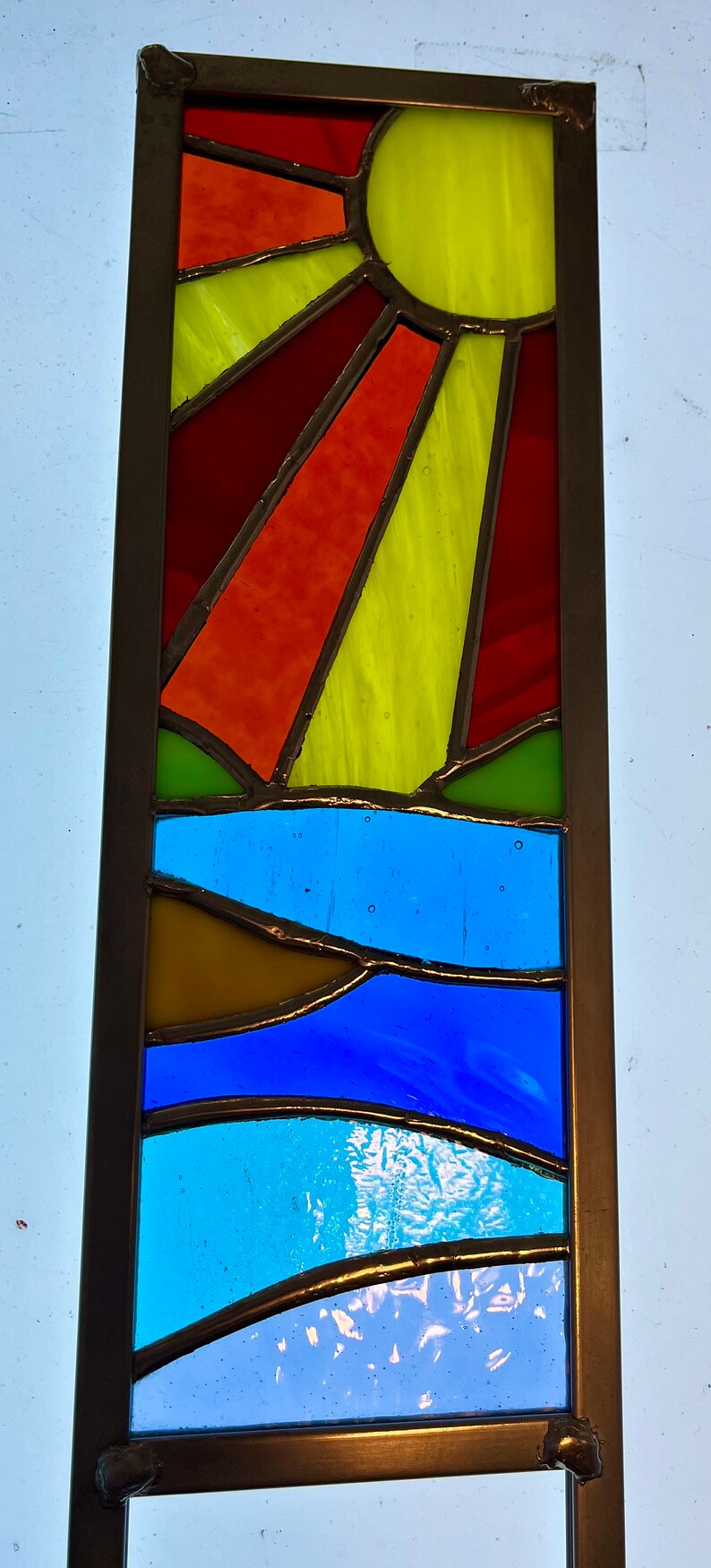 Stained Glass Garden Stake Etsy