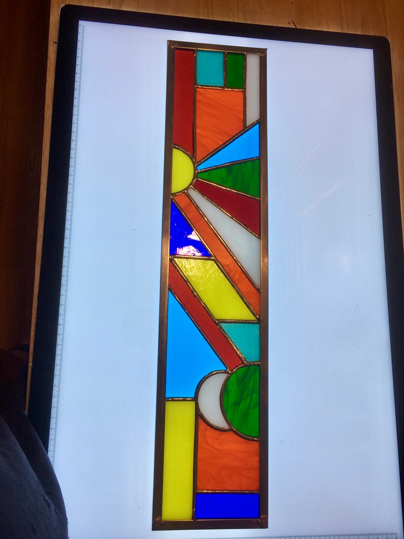 Sun and the Moon Stained Glass Panel/suncatcher Etsy
