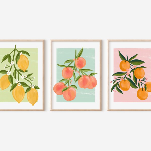 Fruit Poster Etsy UK