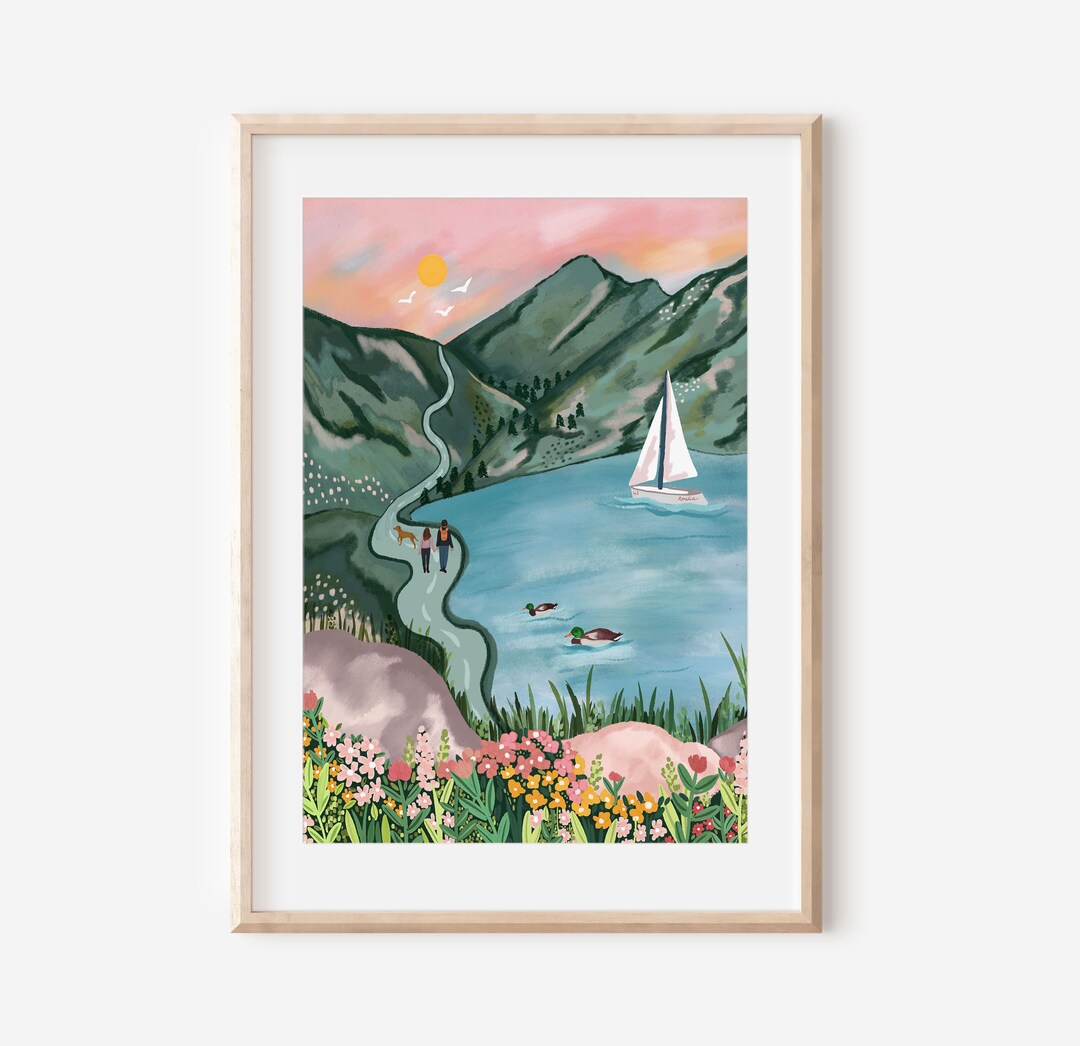 Lake District Print / Lake District Travel / Wall Art / Home Decor