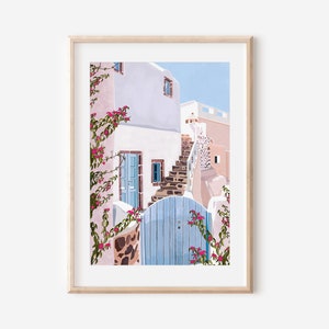 Stampa greca / Arte murale greca / Stampa mediterranea / Stampa di Creta / Estetica della stampa murale / Decorazione per la casa / Stampa di viaggio / Stampa floreale
