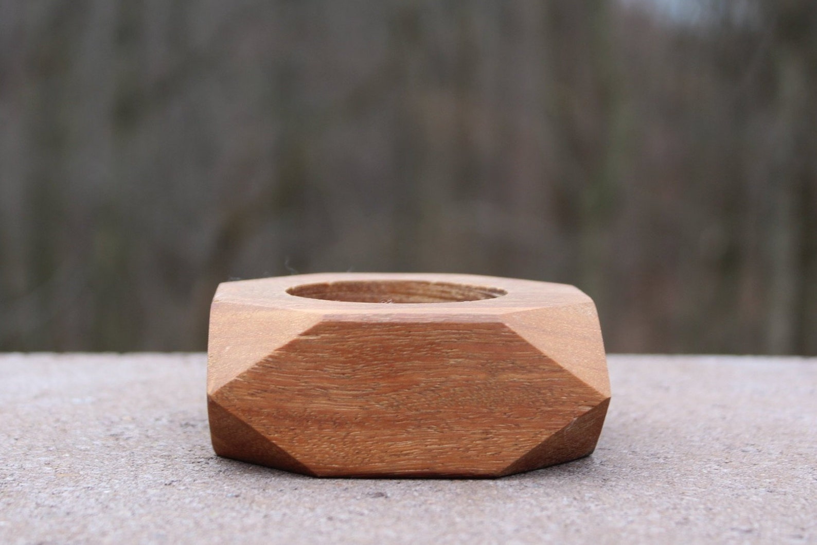 Hardwood Candle Holder Etsy