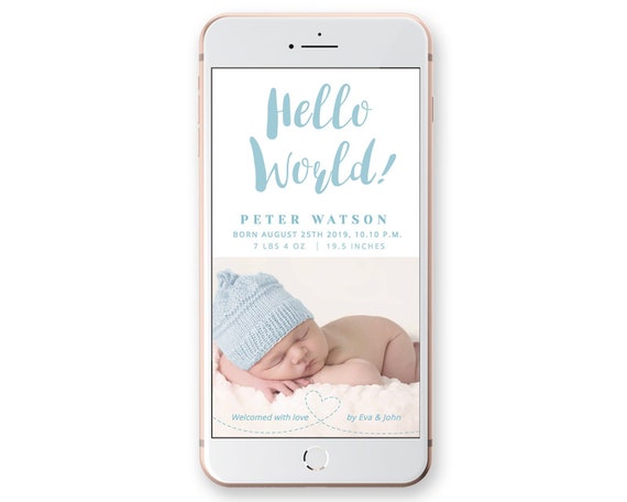 electronic birth announcement