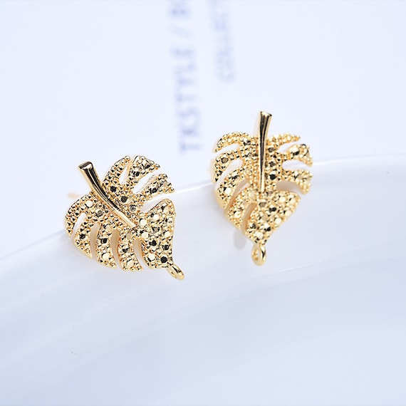 Wine Glass Stud Earrings Cubic Zirconia CZ Post Gold-plated Wine Glass Stud Earrings Cubic Zirconia CZ Post Gold-plated
