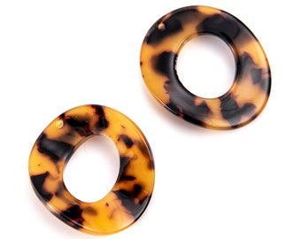 10pcs Round Cellulose Acetatic Circle Pendant Geometric Resin Pendants ColorfulJewelry Charm Diy Jewelry Accessories Craft Supplies