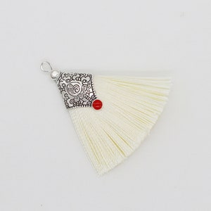 2pcs Silky Tassels,Gray Thread Tassels,Jewelry Tassel,Fan Shape Tassels,Jewelry diy Material,Tassels Earrings Making