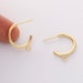 see more listings in the Real Gold Earring Post section