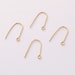 see more listings in the Real Gold Earring Post section