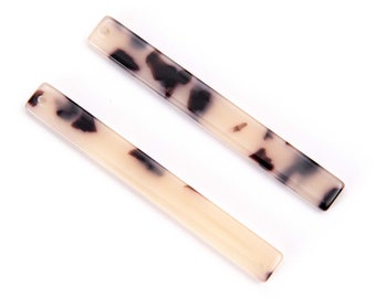 6pcs Cellulose Acetatic Bar Charm Stick Pendant Geometric Resin Pendants Colorful Charm Jewelry Charm Diy Jewelry Accessories Craft Supplies