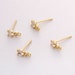 see more listings in the Real Gold Earring Post section