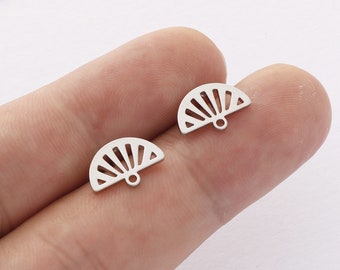 10pcs Platinum Semicircle Earrings, Semicircle Stud Earrings, Minimalist Geometry Earrings,Jewelry accessories,Nickel Free