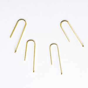 Guardian Lanyard UNICRAFTALE 100Pcs Real 18K Gold Plated U Shape