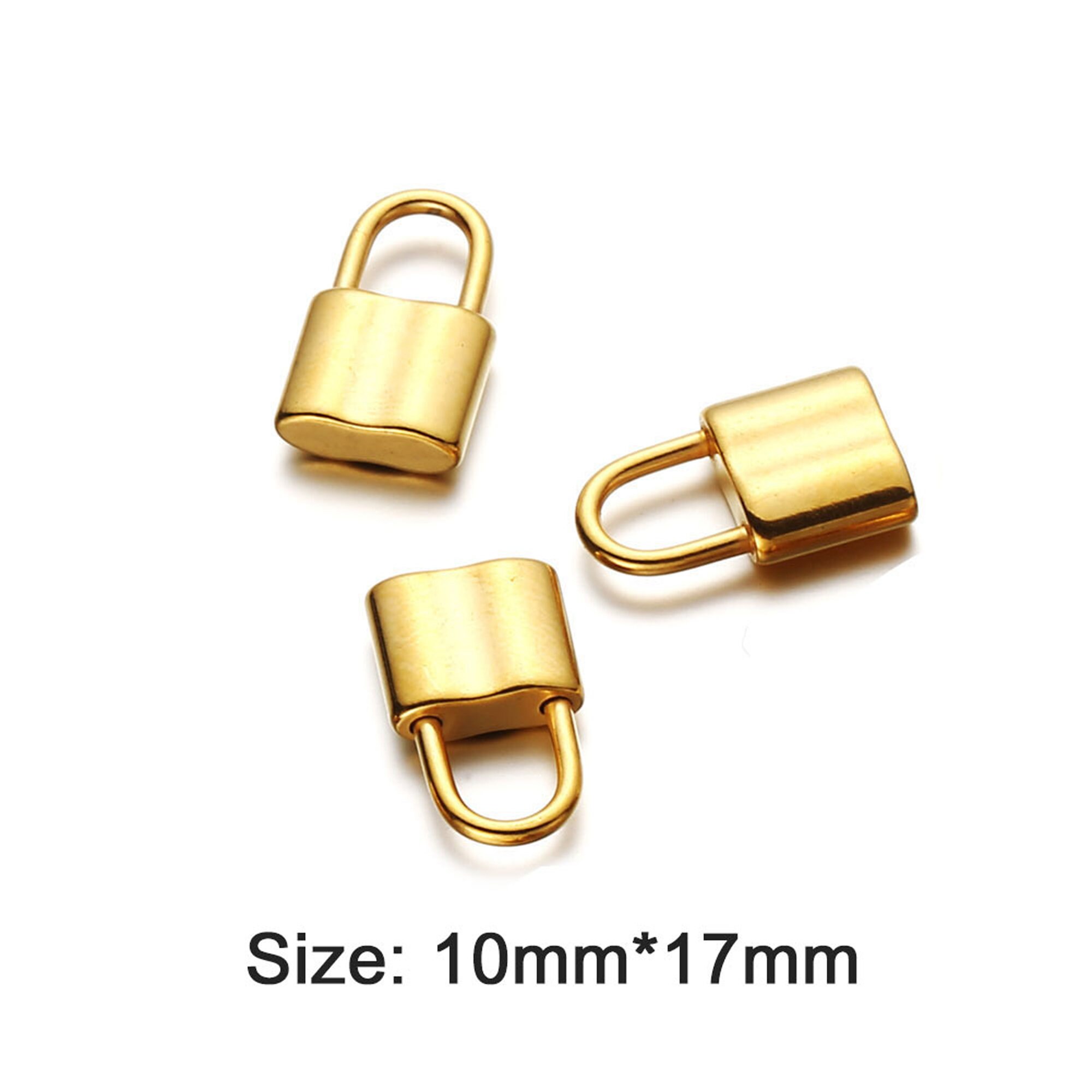 2PCS Stainless Steel Lock CharmDainty Padlock Lock Charm Etsy