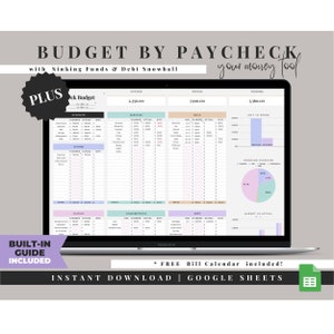 Paycheck Budget Planner, Bi Weekly Budget Spreadsheet, Monthly Budget Template Google Sheets, Weekly Budget Tracker, Simple Budget Planner
