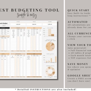 Paycheck Budget Spreadsheet, Bi Weekly Budget Planner, Monthly Budget Template Google Sheets, Simple Budget Tracker, Fortnightly Budget image 4