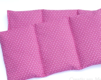 6 Kammer Dinkelkissen Körnerkissen Wärmekissen Kühlkissen XXL -  "Miniblümchen pink"