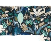 XXL Spelt Pillow quot Monkeys quot - 6 Chamber Grain Pillows Heat Pads Cooling Pads - Animals Monkeys Jungle Zoo Zoo - Filling Spelt Spelt Grains