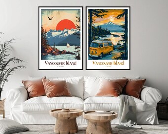 Vancouver Island Travel Poster: Vintage Canada Art Print