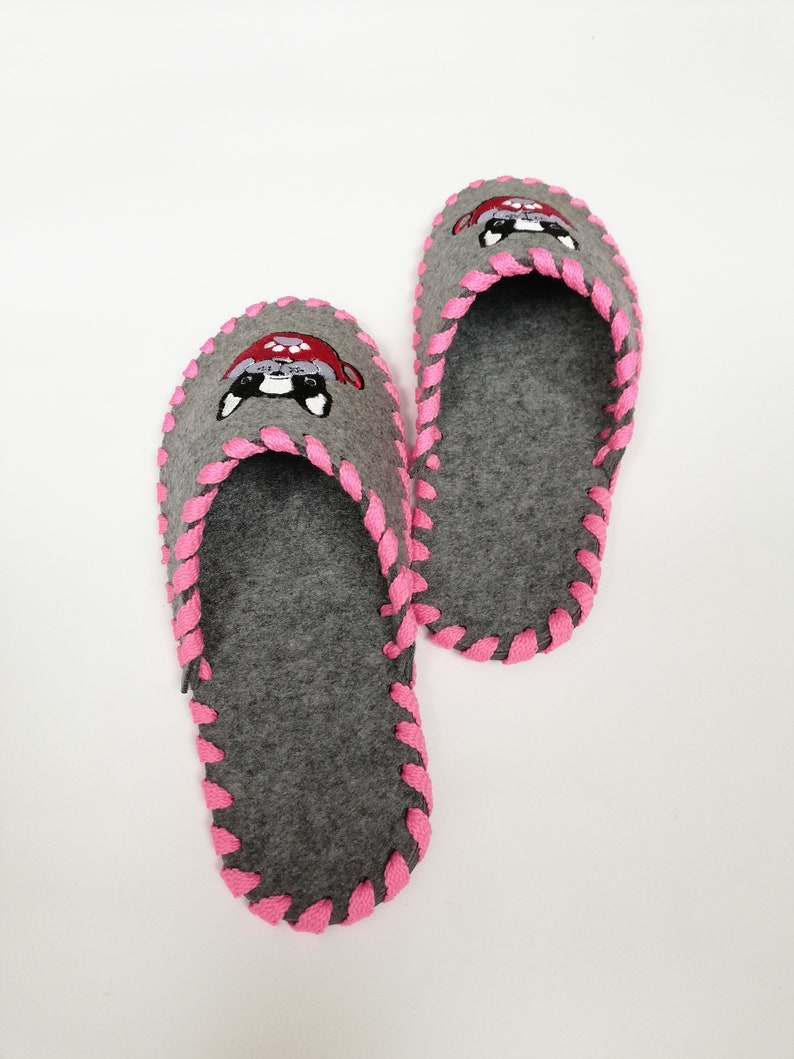 French Bulldog Puppy Felt House Slippers