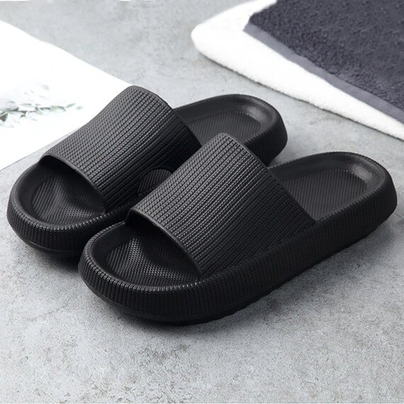 Lichtgewicht slippers EVA antislip schoenen dikke zool slide - Etsy België