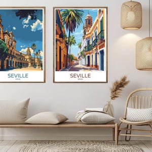 Andalusien Spanien Poster Reise Papierdruck Andalusien Iberische Halbinsel Spanien Leinwand Vintage Reise Kunst Poster Wand Spanien Illustration Geschenk