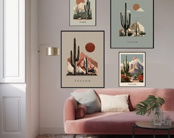 Tucson Wall Art, Twin Peaks Sunset, Marana AZ, Safford Peak Print
