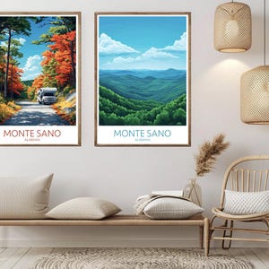 Póster de Parque Estatal Monte Sano, Alabama, impresión digital, Montaña de la Salud, Alabama, Estados Unidos, lienzo, ilustración de arte de pared de viaje vintage, regalo