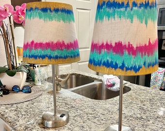 Set of Pink & Blue lamps