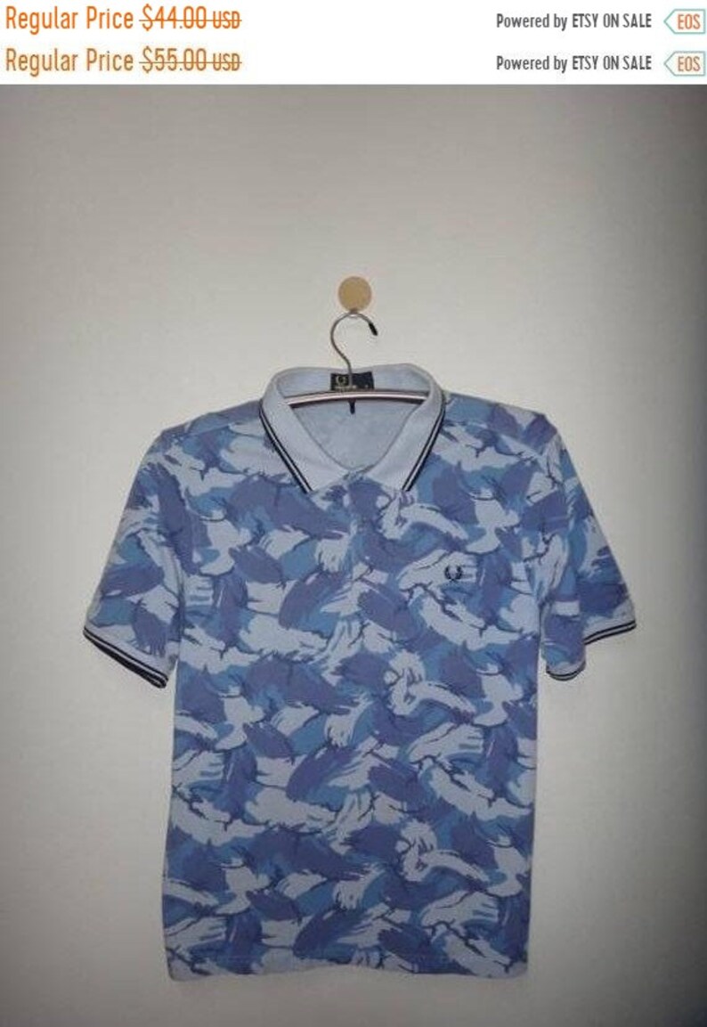 CLEARENCE STOCK ON Sale Fred Perry Full Print T Shirt