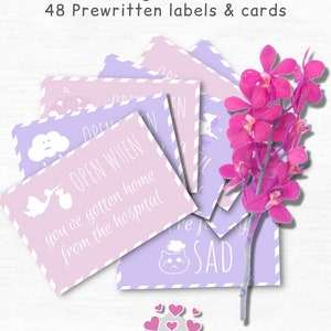 New Mom Care Package for Expecting Mom Gift | New Mom Gift Postpartum Care Package | First Time Mom Gift | Open When Letters Survival Kit