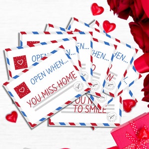 Cartas abiertas Regalo para novio a distancia Pensando en ti Paquete de cuidados para él Regalo para mudanzas Regalo de bricolaje considerado para él