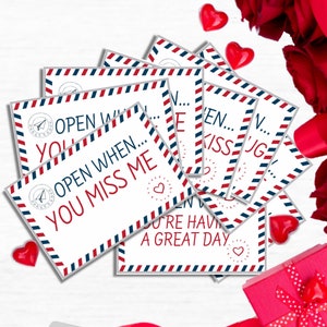 Cartas abiertas Regalo de relación a larga distancia para novio Mudanza Regalo Pensando en ti Paquete de cuidado para él Regalo LDR DIY para él