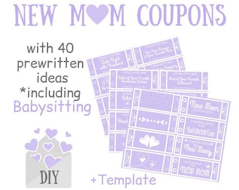 New Mom Coupon Book - Etsy