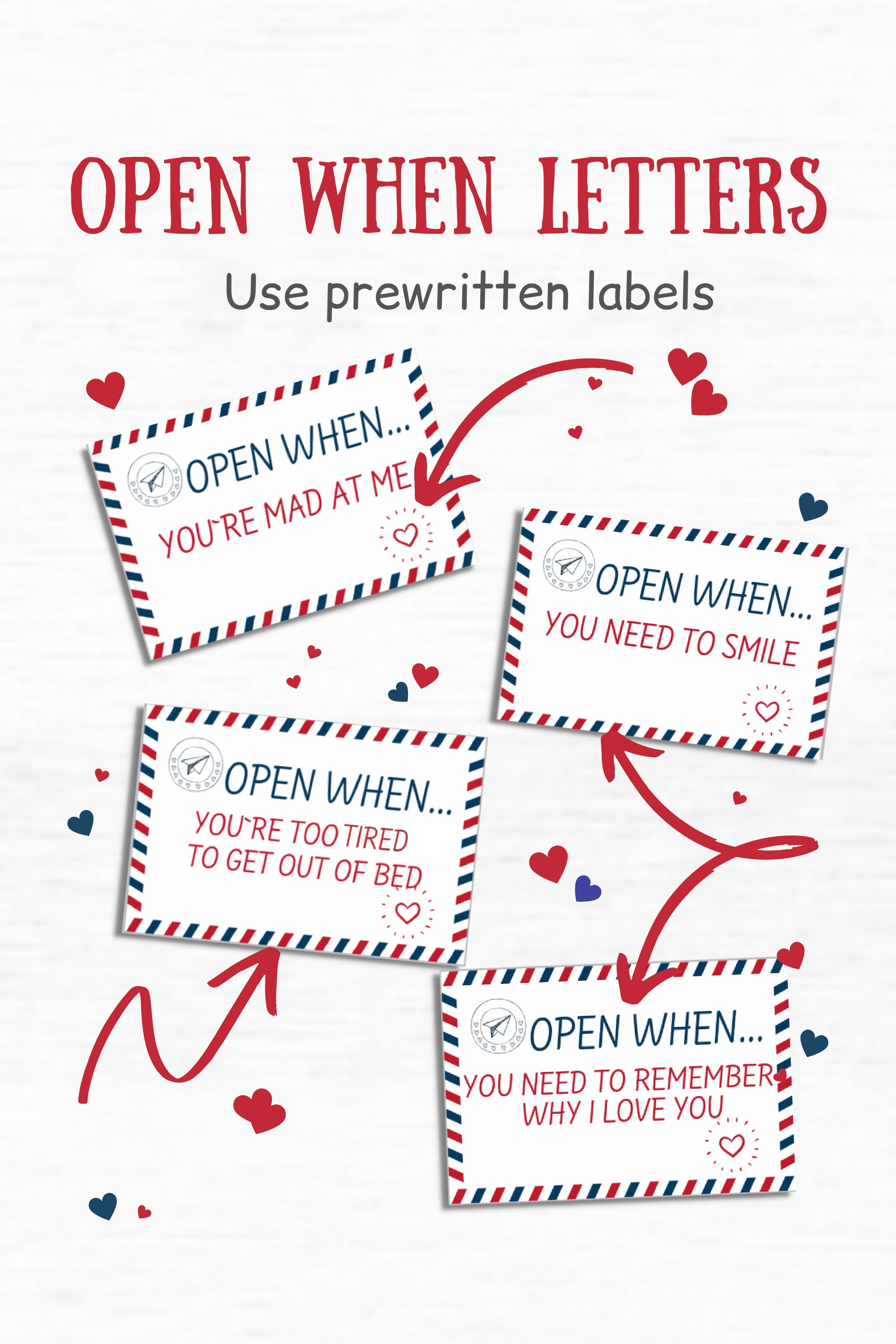 Open When Letter Instructions