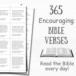 365 Bible Verse Cards Inspirational Scripture Cards Bible Study Printable Quotes Cards Bible Journaling Daily Minimalist Bible Quotes