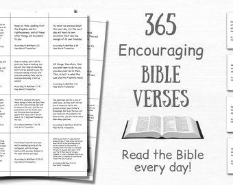 365 Bible Verse Cards Inspirational Scripture Cards Bible Study Printable Quotes Cards Bible Journaling Daily Minimalist Bible Quotes