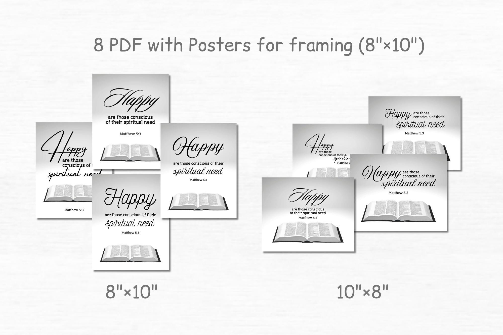 2026 Year Text Matthew 5 3 Printable Stationery Set JW Letter Writing ...