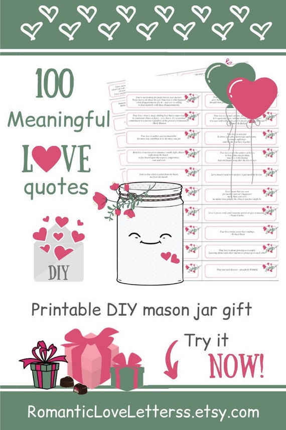 100 Printable Quotes Love Journal Cards Inspirational Quotes Etsy