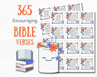365 Bible Verse Cards Scripture Gifts Bible Journaling Daily Verse Cards Bible Study Christian Stickers Printable Quotes Cards Bible Quotes