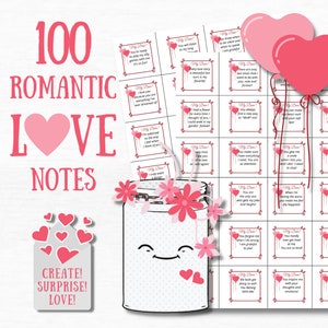 First Anniversary Gift For Him 100 Reasons Why I Love You Jar Love Notes DIY Long Distance Relationship Gift For Boyfriend