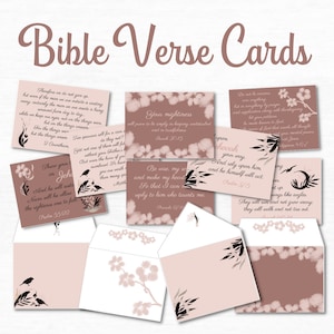 Tarjetas de versículos bíblicos Juego de papelería imprimible Tarjetas JW Lindo juego de papelería Citas bíblicas Kit de escritura de cartas Tarjetas y sobres de acuarela