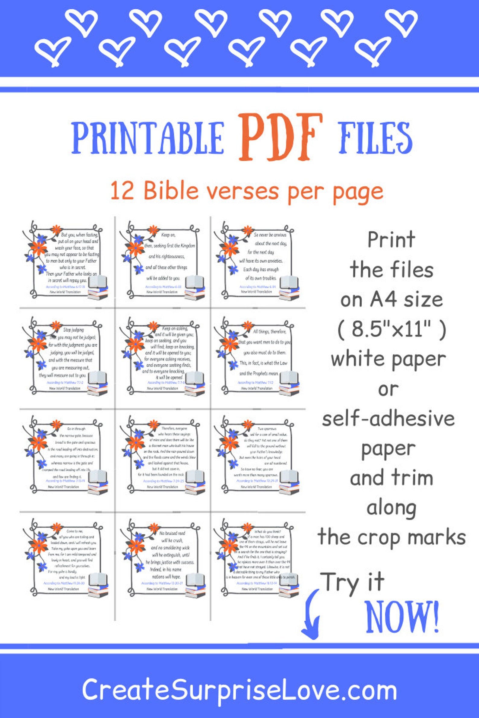 365 Bible Verse Cards Scripture Gifts Bible Journaling Daily Etsy