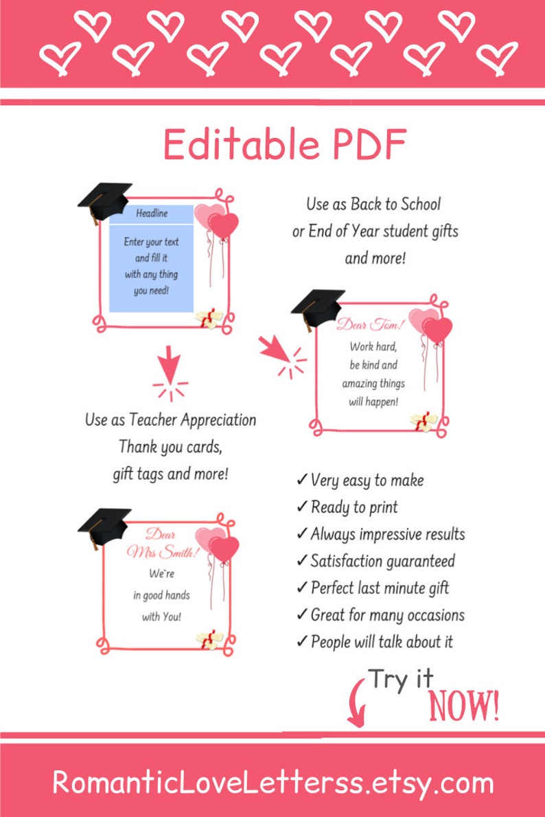 printable editable graduation thank you cards diy