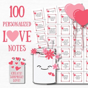 Personalized Gift For Men Romantic Gifts For Him 100 Reasons Why I Love You Jar Notes DIY Long Distance Relationship Gift For Boyfriend