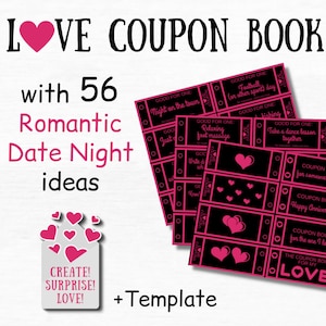 Buoni sconto stampabili per lui Regalo per il primo anniversario del marito Libro dei buoni sconto modificabili Regali romantici per lui Libro dei buoni sconto personalizzato per lui
