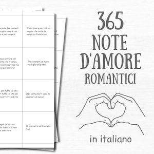 365 motivi per cui ti amo Jar Notes in italiano Sentimentale 1° anniversario regalo per fidanzato marito minimalista romantico regali per lui