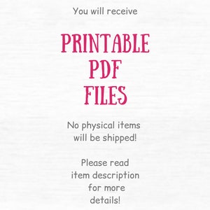 Open When Letters Printable Labels DIY Kit Long Distance Relationship ...