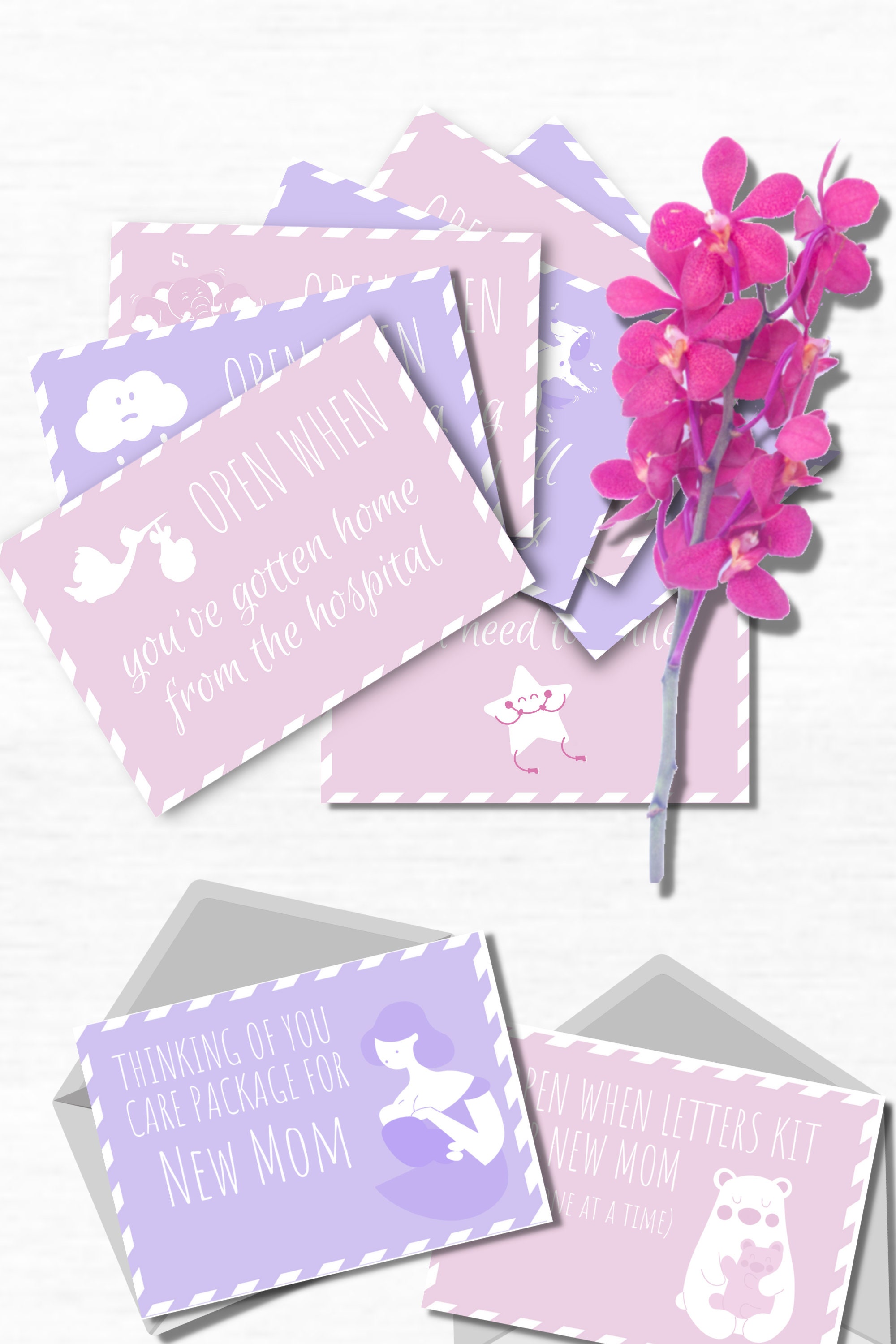 Postpartum Lettering New Mom Care Package for Expecting Mom Gift | New Mom Gift Postpartum ...