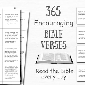 365 Bible Verse Cards Inspirational Scripture Cards Bible Study Printable Quotes Cards Bible Journaling Daily Minimalist Bible Quotes